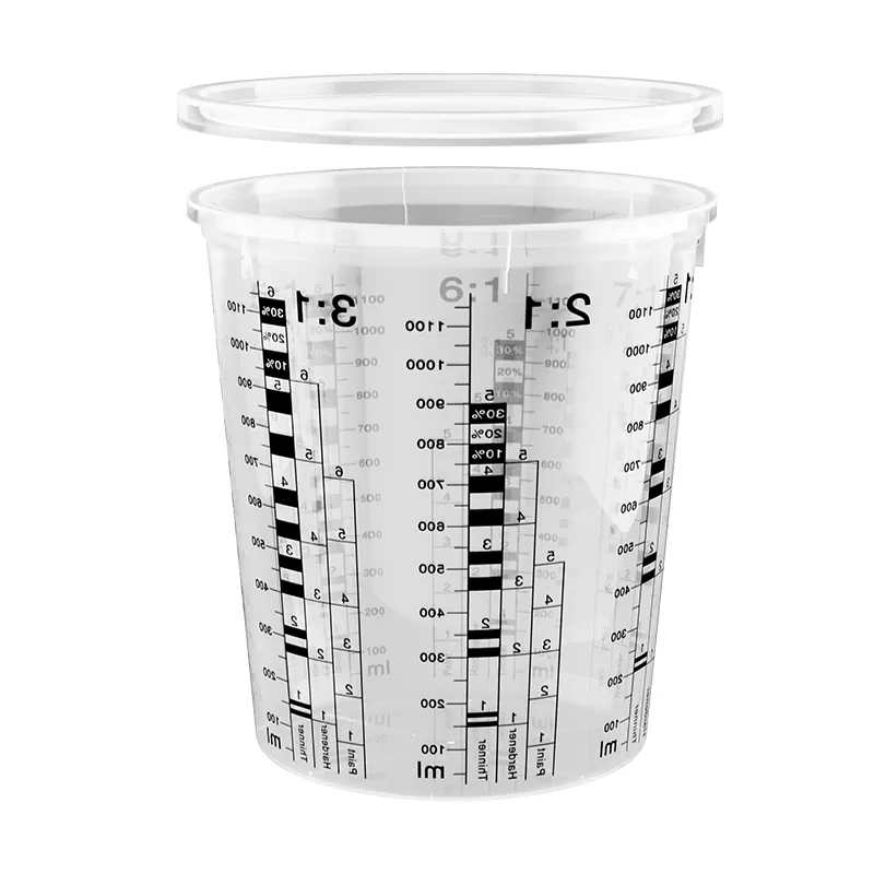 1370ml PP Automotive Paint Mixing Cup com tampa