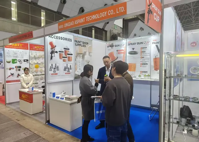 Qingdao Espant Technology Co., Ltd. brilha no Show de Auto Parts International (IAAE) de Tóquio (IAAE) de Tokyo (IAAE) com um copo de pistola de pulverização.