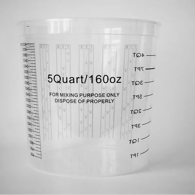 5000ml PP Automotive Paint Mixing Cup com tampa