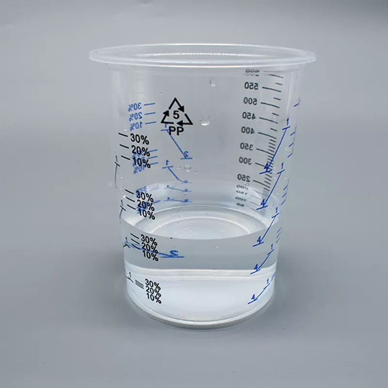 600 ml de copo de mistura de tinta de PP descartável