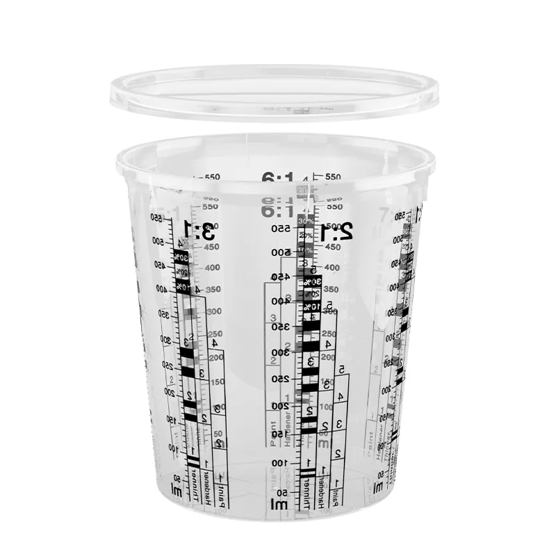 680ml PP Automotive Paint Mixing Cup com tampa